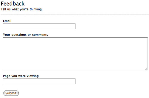 Feedback Form