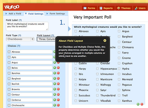Multiple Columns for Radio / Checkbox Choices