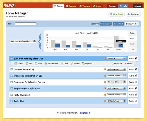 New Form Manager