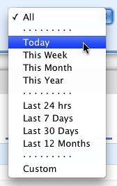 Other Date Range Settings for Line Graphs