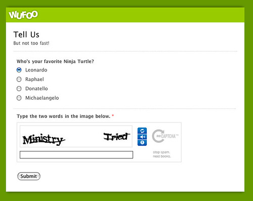 With Captcha!