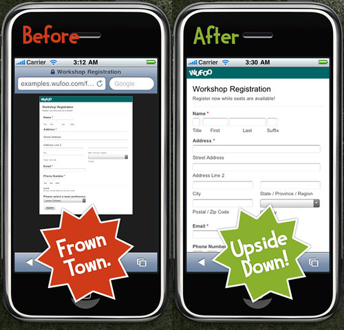 Wufoo Forms Now Automatically Look Great on the iPhone