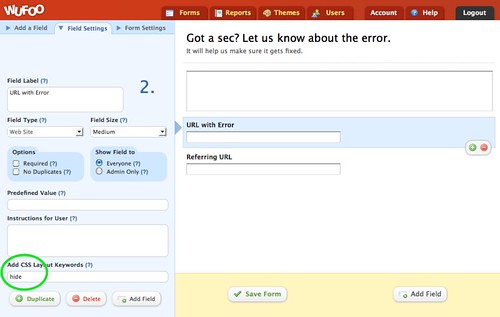 Build 404 Error Page Form