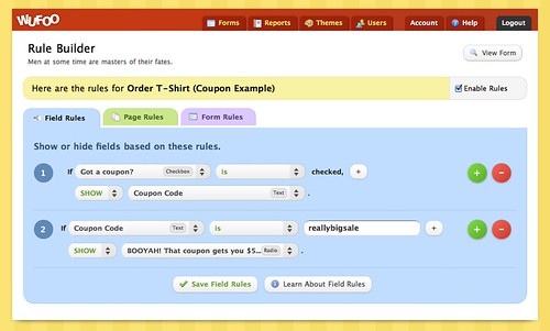 Rules for Coupon Code