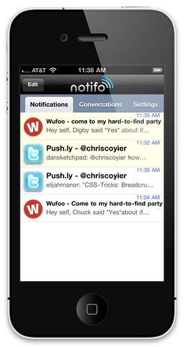 Notifio Message List