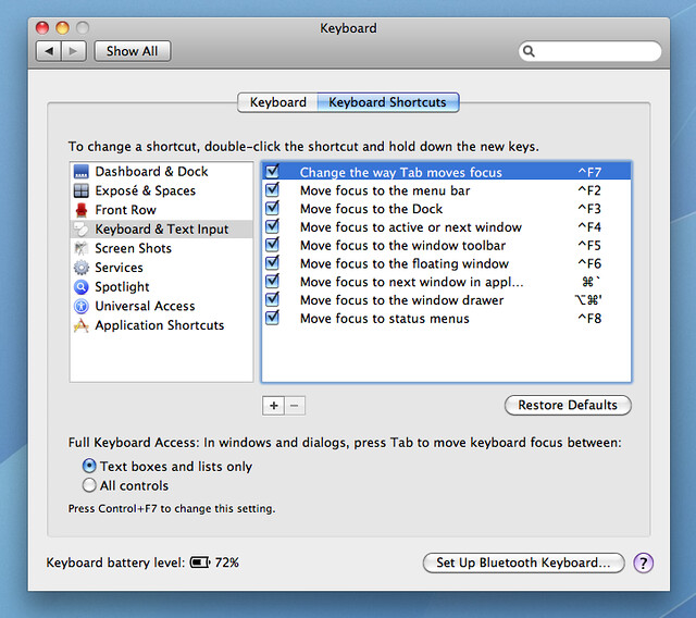 Keyboard Shortcuts