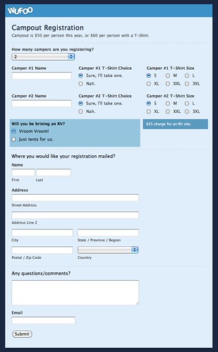 Campout Registration