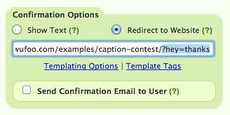 URL Param in Redirect