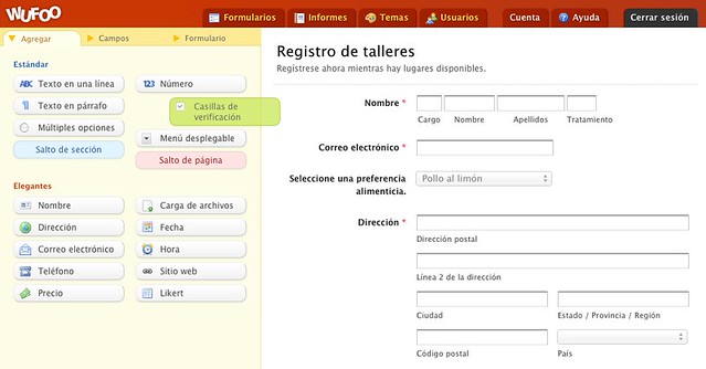 Spanish Form Builder