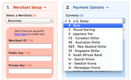 Braintree Internatioal Currency Support