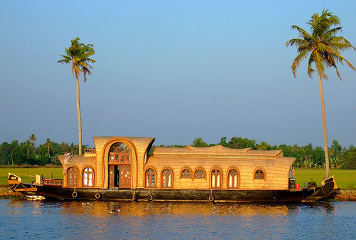 Houseboat tour in Kerala, India
