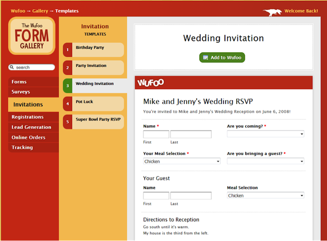 Wedding RSVP